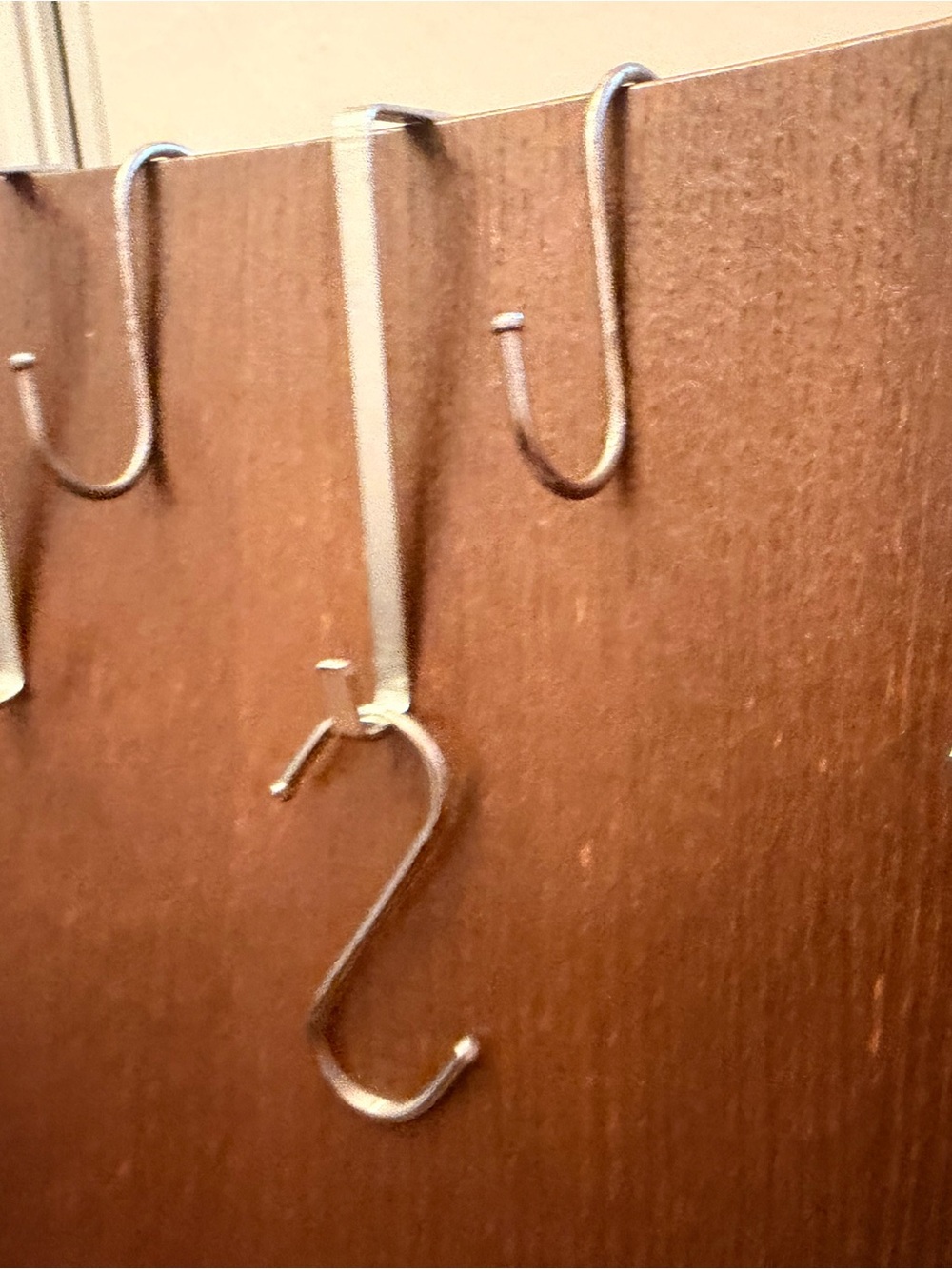Lote 6 Metal S-Hook Hanging Organizer in Silver